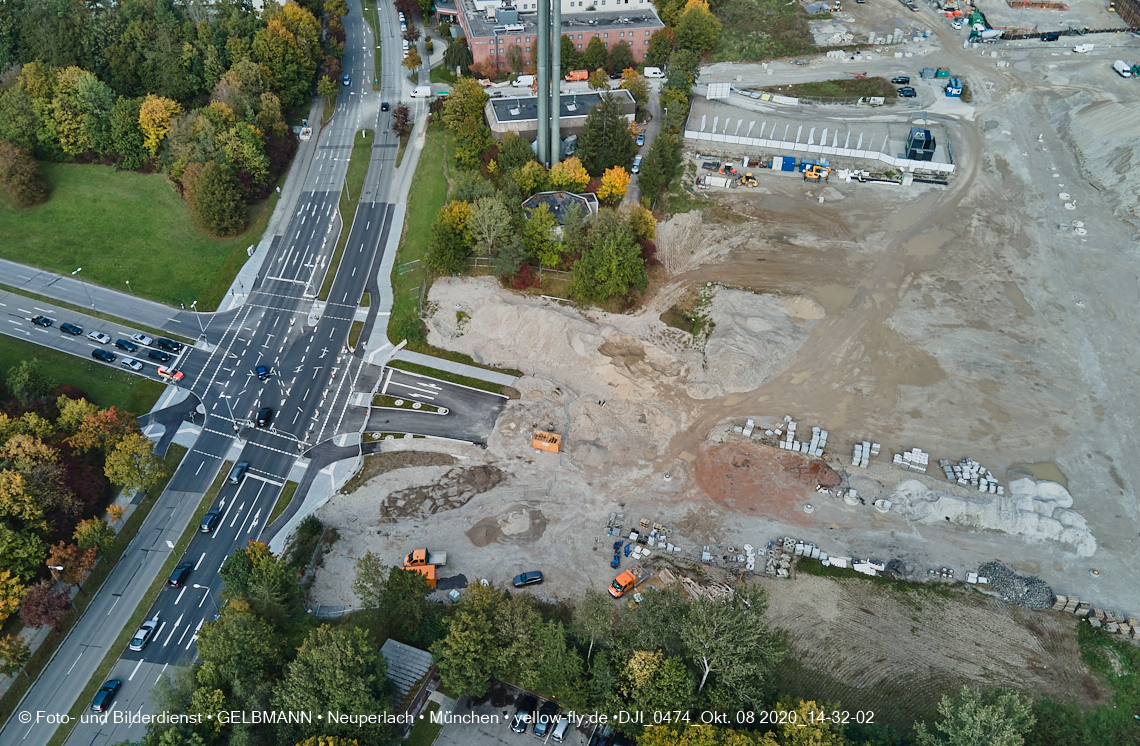 08.10.2020 - Baustelle Alexisquartier und Umgebung in Neuperlach 08.10.2020 - Baustelle Alexisquartier und Umgebung in Neuperlach